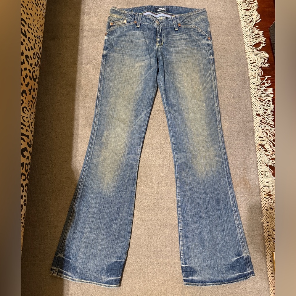 Rock & Republic Leonard Bootcut Jeans Size 28 Medium Wash Designer Denim